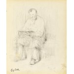 Eugene ZAK (1887-1926), Sitting man reading a book, 1903