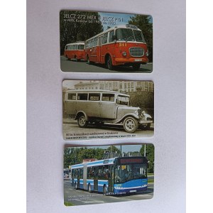 SET OF 3 MONTHLY TICKETS, KRAKOW 2007
