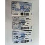 SET OF 3 MONTHLY TICKETS, KRAKOW 2007