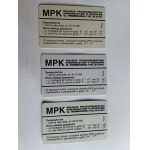 SET OF MONTHLY TICKETS, RZESZOW, 1999, 2001