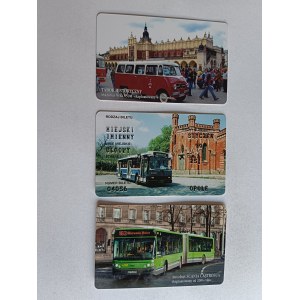 SET OF 3 MONTHLY TICKETS, KRAKOW 2007