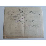 MIĘDZYRZEC RADZYN LUBLIN EXTRACT FROM LIST OF THE DEAD 1929, STAMP