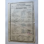 KATOWICE GLIWICE SCHOOL CERTIFICATE 1924, STAMP