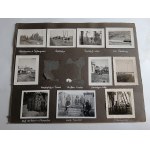VINNITSA WINNIZA UKRAINE SET OF 18 PHOTOS ON CARD FROM AN OLD ALBUM, RIVER BUG, BRIDGE, RAILROAD STATION, SOLDIERS, ARMY