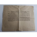 UŚCIŁUG EXCERPT FROM BIRTH CERTIFICATE, WLODZIMIERZ, VOLYN, 1936, STAMP