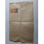 PRZEWORSK, DEED, PURCHASE AND SALE CONTRACT, STAMP, STAMP, 1923