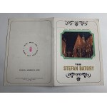 MENU SHIP TSS STEFAN BATORY DINNER, CARNIVAL TRIP, BALTIC SEA 1977, POLISH OCEAN LINER, GDYNIA AMERICA LINE, FRONT PHOTO KRAKOW MARIACKI SQUARE
