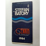 TIMETABLE, PRICE LIST, SHIP TSS STEFAN BATORY, 1984, POLISH OCEAN LINER, GDYNIA