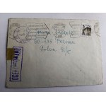 ENVELOPE STAMP STAMP PRL CENSORSHIP POZNAŃ