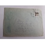 ENVELOPE STAMP STAMP PRL CENSORSHIP SZCZECIN KRAKOW