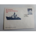 ENVELOPE, STAMP, STAMP 40TH NAVY ANNIVERSARY SHIP SHIP 1985