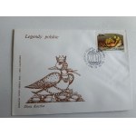 ENVELOPE, STAMP, STAMP POLISH LEGENDS GOLDEN DUCK
