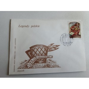 ENVELOPE, STAMP, STAMP POLISH LEGENDS JANOSIK