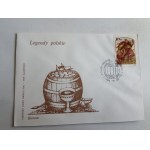 ENVELOPE, STAMP, STAMP POLISH LEGENDS BORUTA