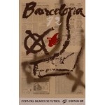 proj. Antoni TAPIES (1923-2012), Barcelona 82nd Copa del Mundo de Futbol. Espana 82.