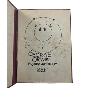 [BIBLE '81] ORWELL George - Animal Farm, WPROST Poznań 1981, blotter, second circulation, underground edition, RARE!