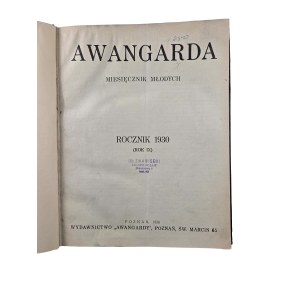 Czasopismo AWANGARDA miesięcznik młodych , zestaw 3 roczników [1930,1932,1933], BARDZO RZADKIE