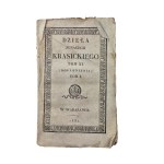 KRASICKI Ignacy - Works of Ignacy Krasicki , first complete edition, volume XI, Warsaw 1830