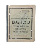 Contribution book of the Bank of Poznań Ziemstwa Kredytowe for the years 1933 - 1935