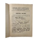 Lease Agreement of the Pension Fund Board for State Railway Workers in the former Prussian district of Poznań, apartment no. 109 at Sportowy Square, dated August 3, 1939.