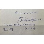 BARTOSZEWSKI Władysław - handwritten letter with autograph , correspondence dated 21.I.1973