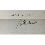 BARTOSZEWSKI Władysław - handwritten letter with autograph , correspondence dated 2.II.1973