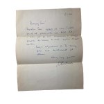 BARTOSZEWSKI Wladyslaw - handwritten letter with autograph , correspondence dated 6.II.1973