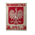 National gift of the 3rd of May, denomination 50 pennies, Second Republic window sticker