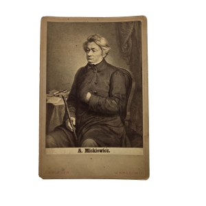 Fotografia CDV Adam MICKIEWICZ [1798-1855], sygnowana J.Krieger, Kraków