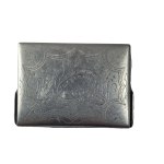 Cigarette case from the Warsaw Uprising period , trench art, Warsaw 1944