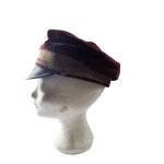 Student cap , decal of academic corporation , master cap maker Jozef Kozlowski, Lodz, buttons with crowned eagle