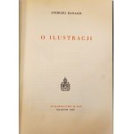 BANACH Andrzej, On illustration, Society of Book Lovers, Krakow 1950, layout. Adam Młodzianowski, very good condition