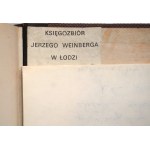LANGE Antoni, Translations from foreign poets part I and II, JERZY WEINBERG of Lodz - handwritten letter and provenance sticker, stamp Antoni Pulawski Końskie, Warsaw 1899, half leather