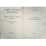 HALECKI Oskar, Millennium des katholischen Polen, Jubiläumsband der Taufe Polens 966-1966, Rom 1966.
