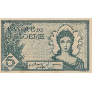 Algeria, 5 Francs, 1942, UNC, p91