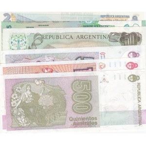 Argentina, 6 Pieces UNC Banknotes