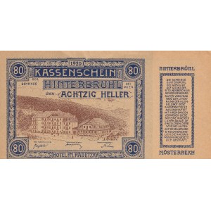 Austria, 80 Heller, 1920, AUNC, pS118