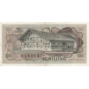 Austria, 100 Shillings, 1969, VF, p146a