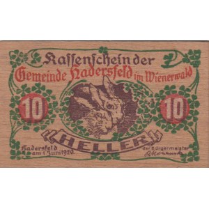 Austria, Notgeld, 10 Heller, 1920, UNC