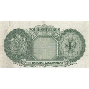 Bahamas, 4 Shillings, 1953, XF, p13b