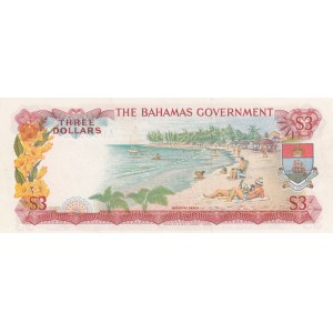 Bahamas, 3 Dollars, 1965, UNC, p19a