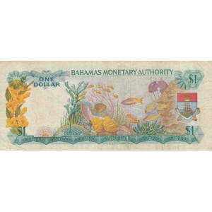 Bahamas, 1 Dollar, 1968, VF (-), p27