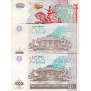 Belarus, 20 Ruble, 50 Ruble (4), 100 Ruble and 500 Ruble (2), 2000, UNC, (Total 8 banknotes)