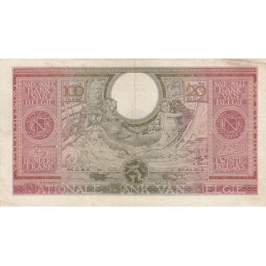 Belgium, 100 Francs-20 Belgas, 1943, VF (+), p123