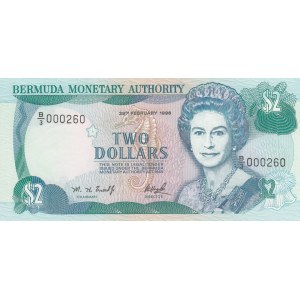 Bermuda, 2 Dollars, 1996, UNC, p40Aa
