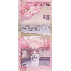 Bermuda, 5 Dollars, 2009, UNC, p58a