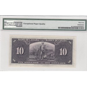 Canada, 10 dollars, 1937, UNC, p24b