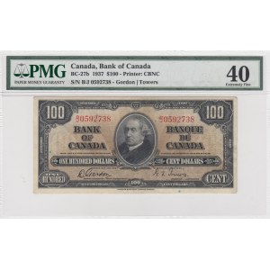 Canada, 100 Dollars, 1937, XF, p27b