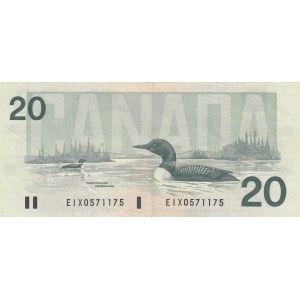 Canada, 20 Dollars, 1991, VF / XF, p58aA
