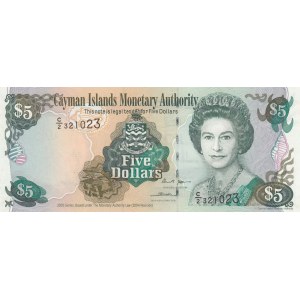 Cayman Islands, 5 Dollars, 2009, UNC, p34b